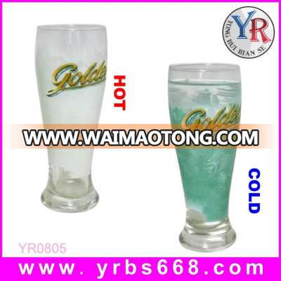 Custom Cold Water Change Color Glass Mug,Glass Cup